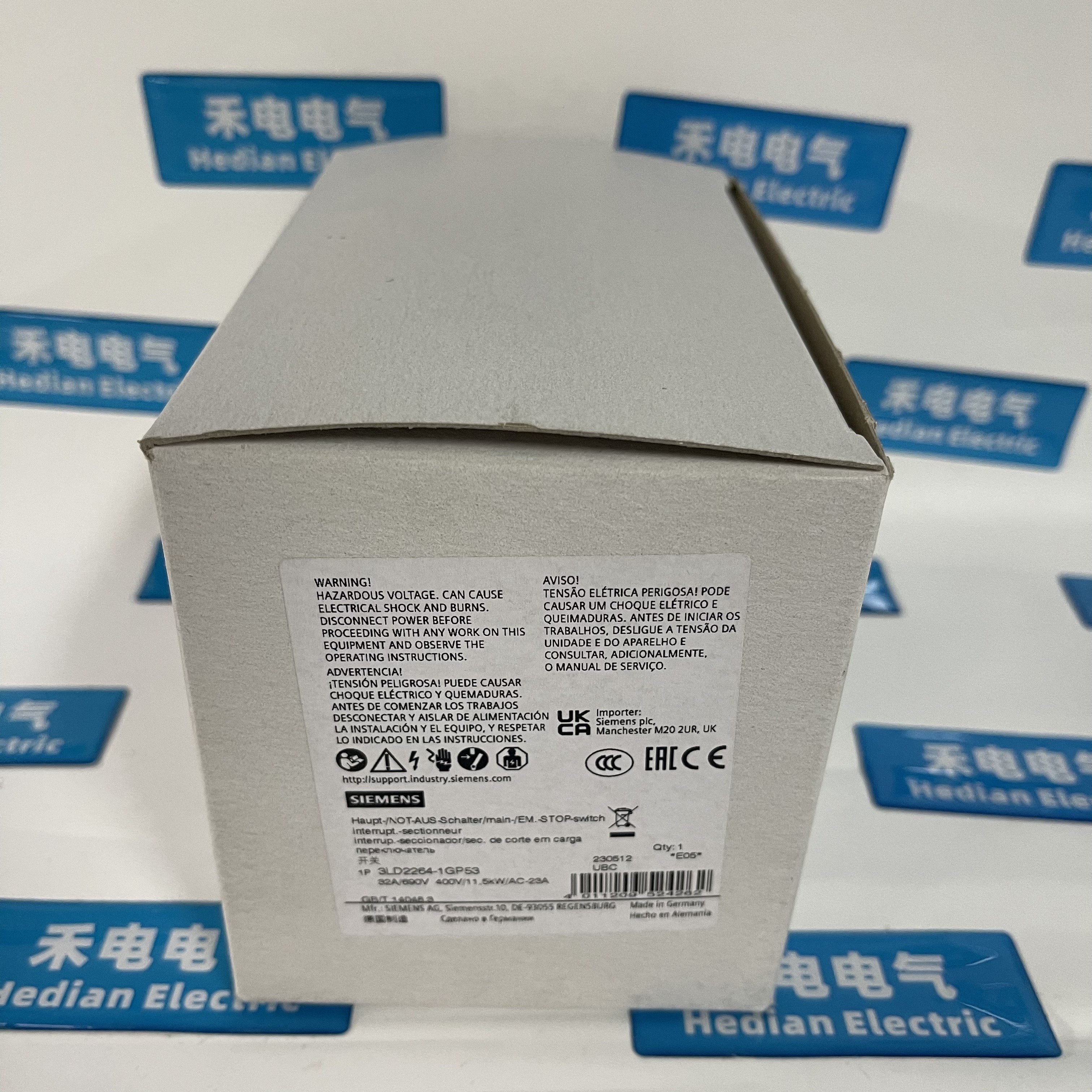 Siemens Main Switch / Emergency Stop Switch 3LD2264-1GP53