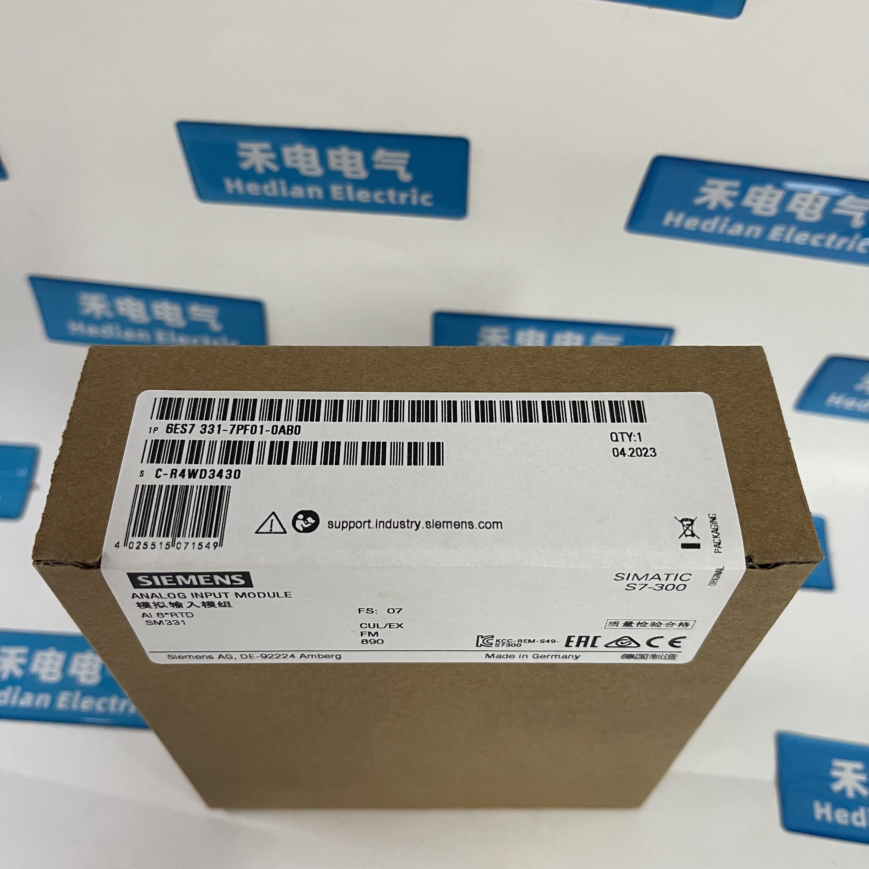 Siemens Analog Input Module 6ES7331-7PF01-0AB0