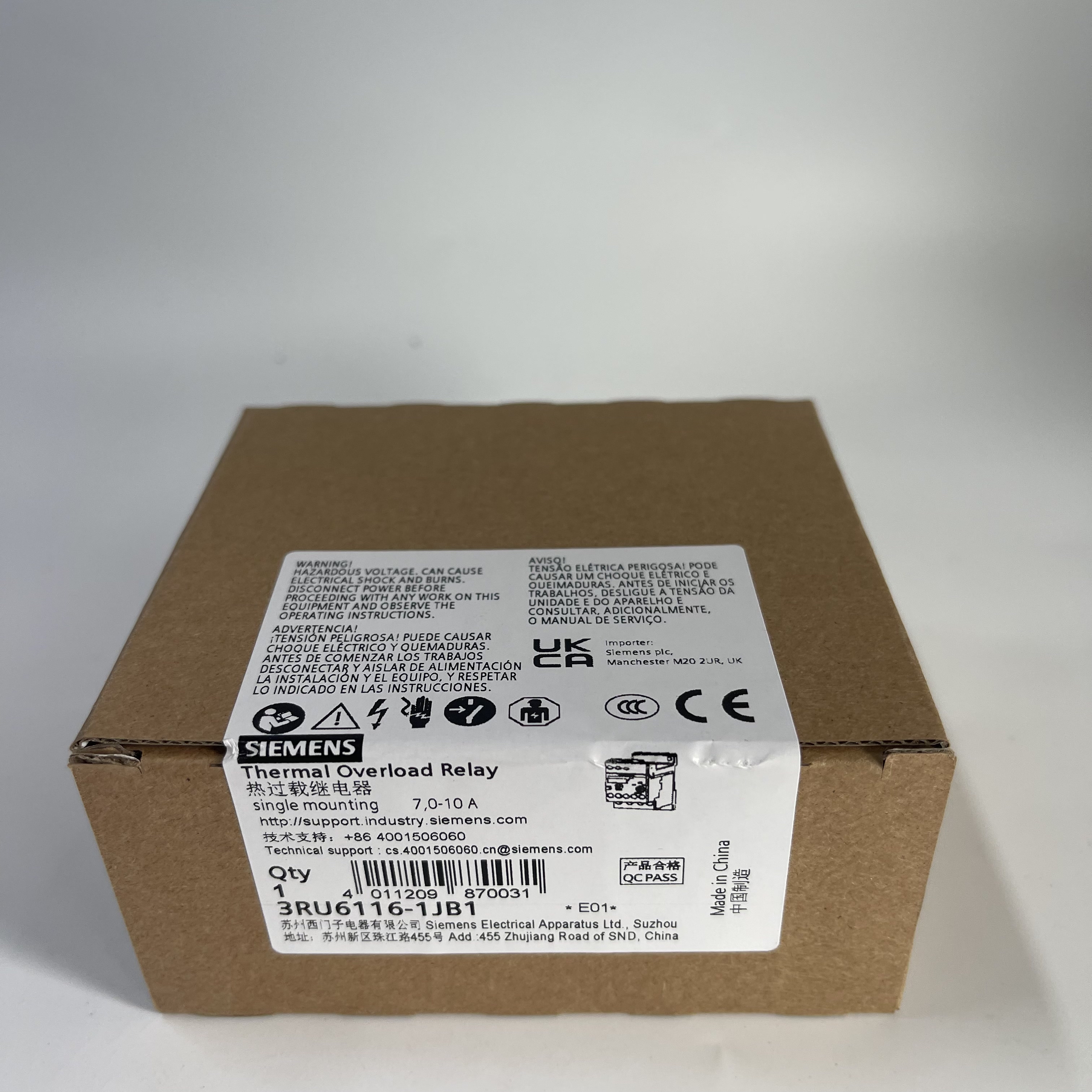 SIEMENS Thermal Overload Relay 3RU6116-1JB1