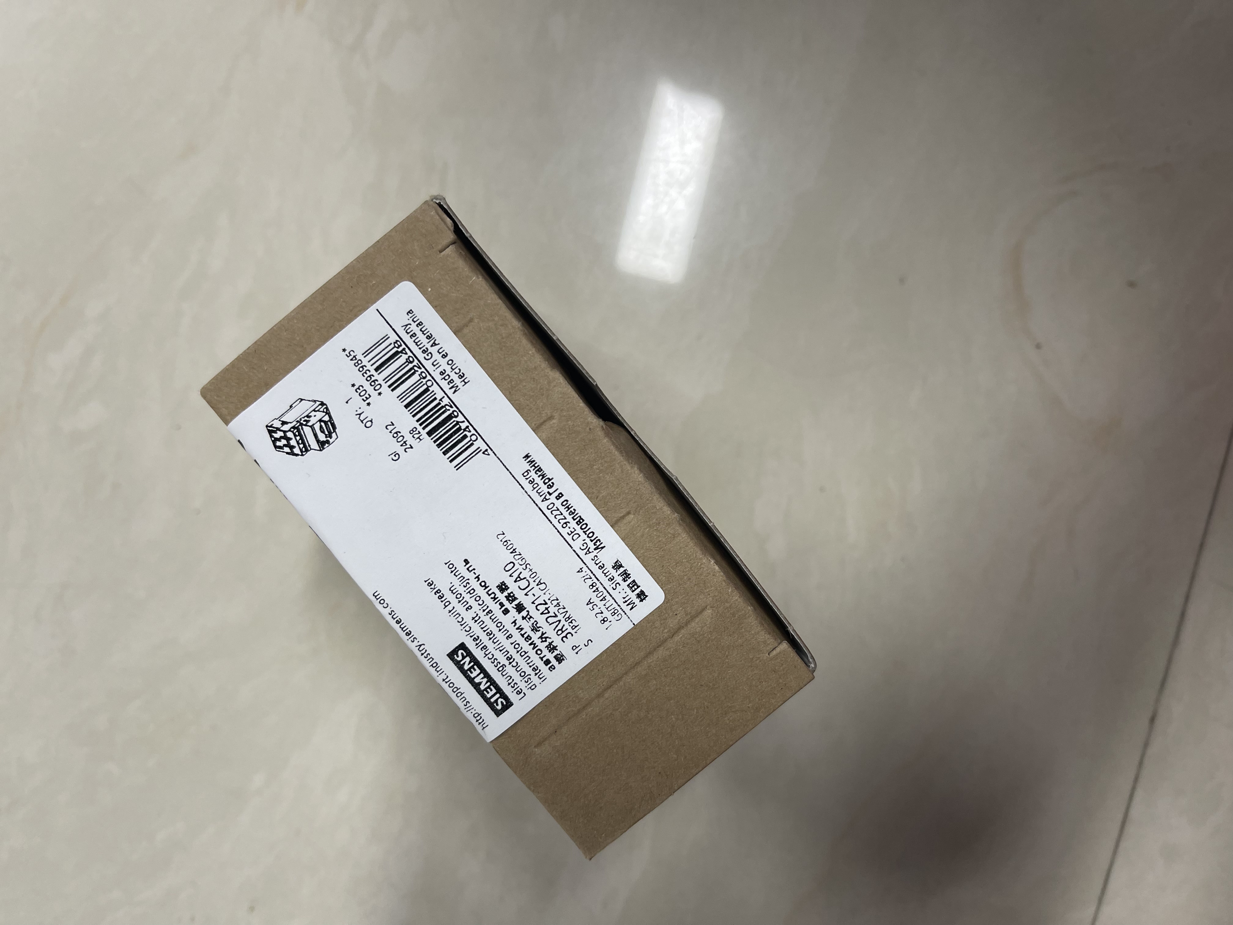 Siemens Molded Case Circuit Breaker 3RV2421-1CA10