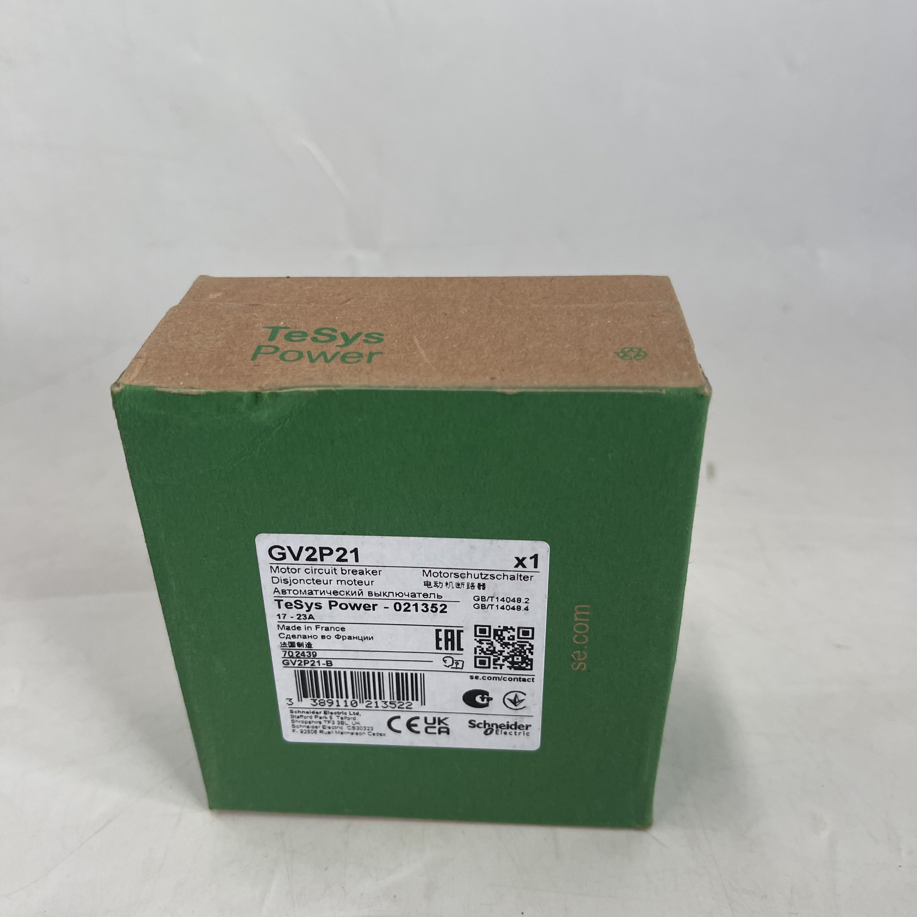 Schneider Motor Circuit Breaker GV2P21