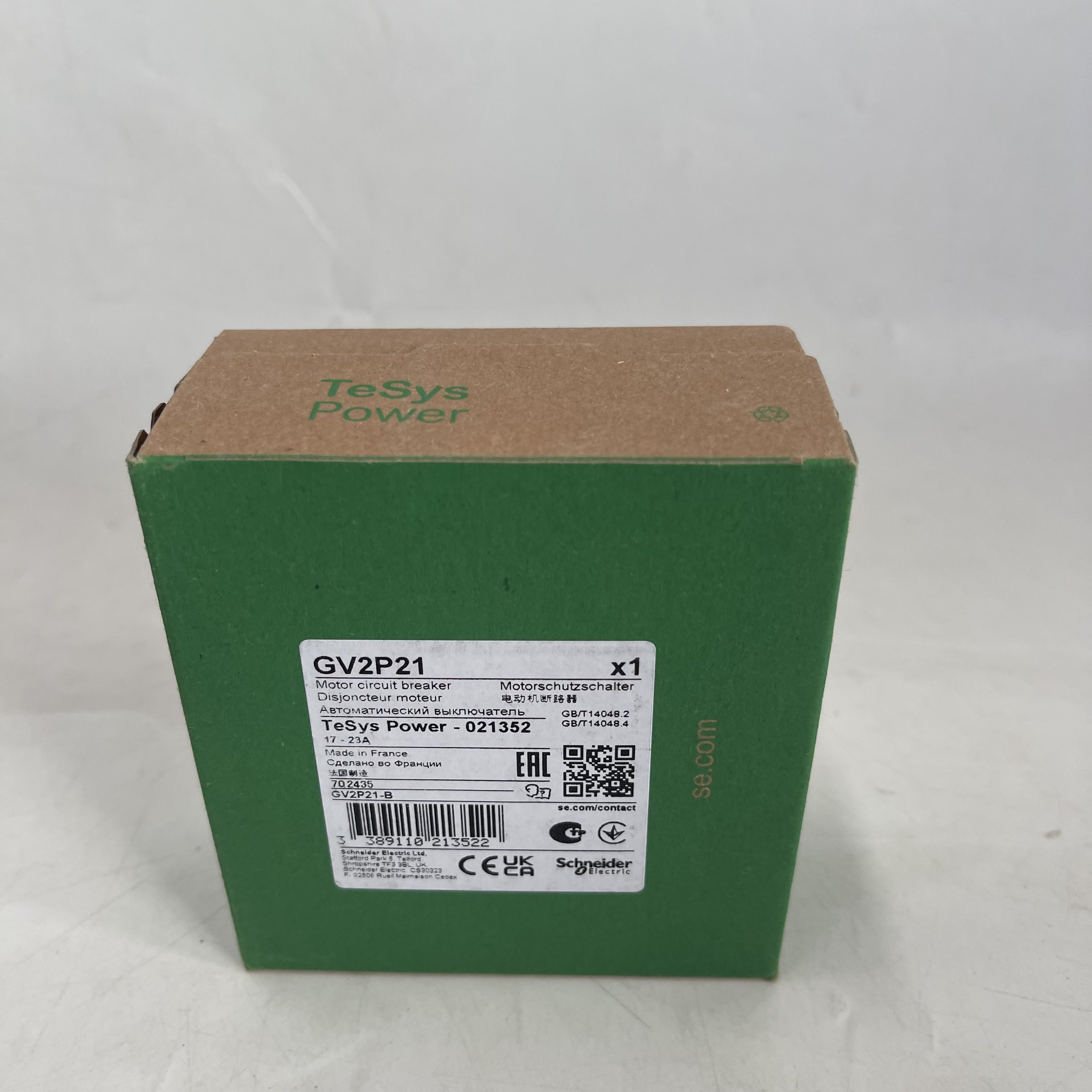 Schneider Motor Circuit Breaker GV2P21