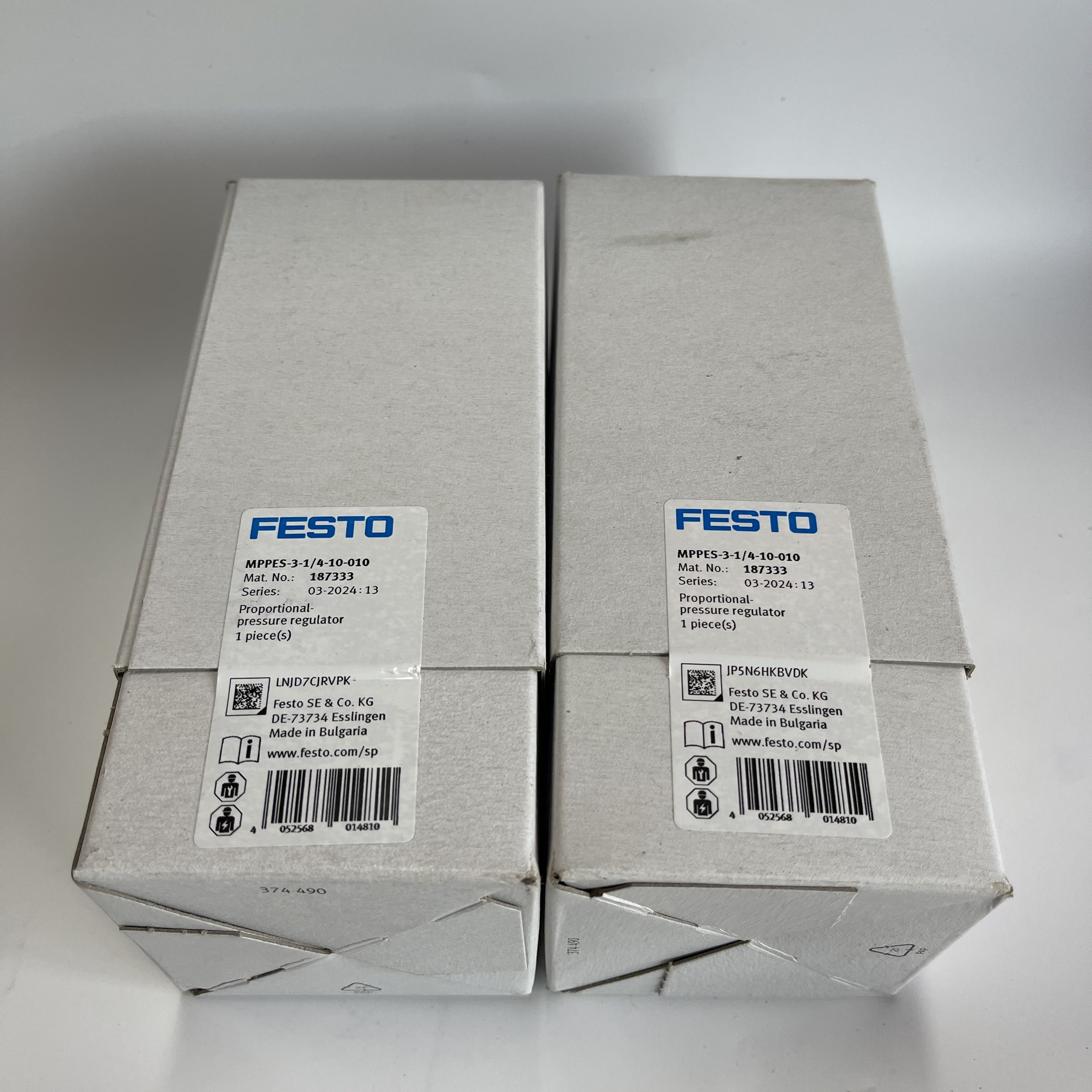 FESTO Proportional Pressure Regulator MPPES-3-1/4-10-010