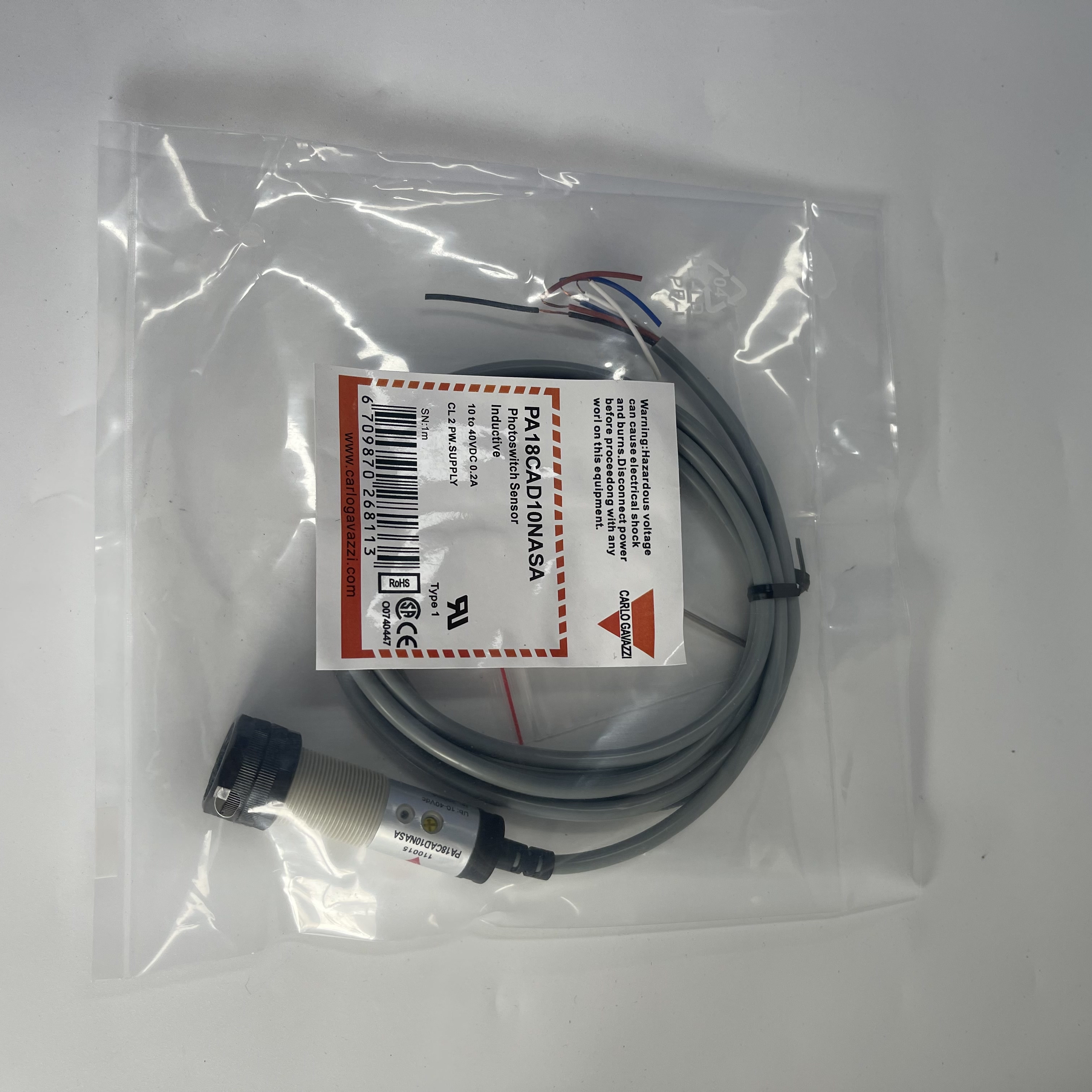 Carlo Gavazzi Inductive Proximity Sensor PA18CAD10NASA