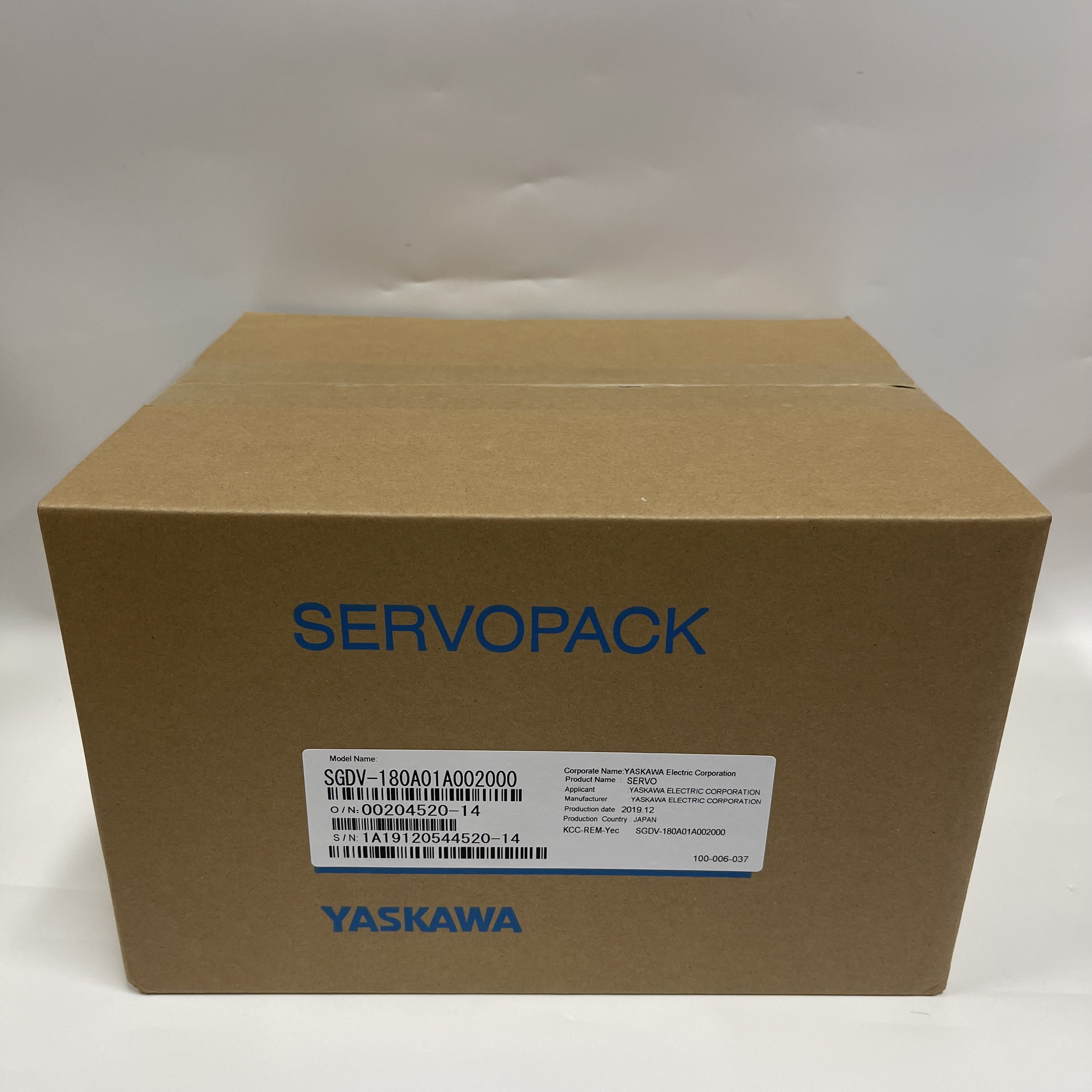 YASKAWA Servopack (Servo Driver) SGDV-180A1A002000