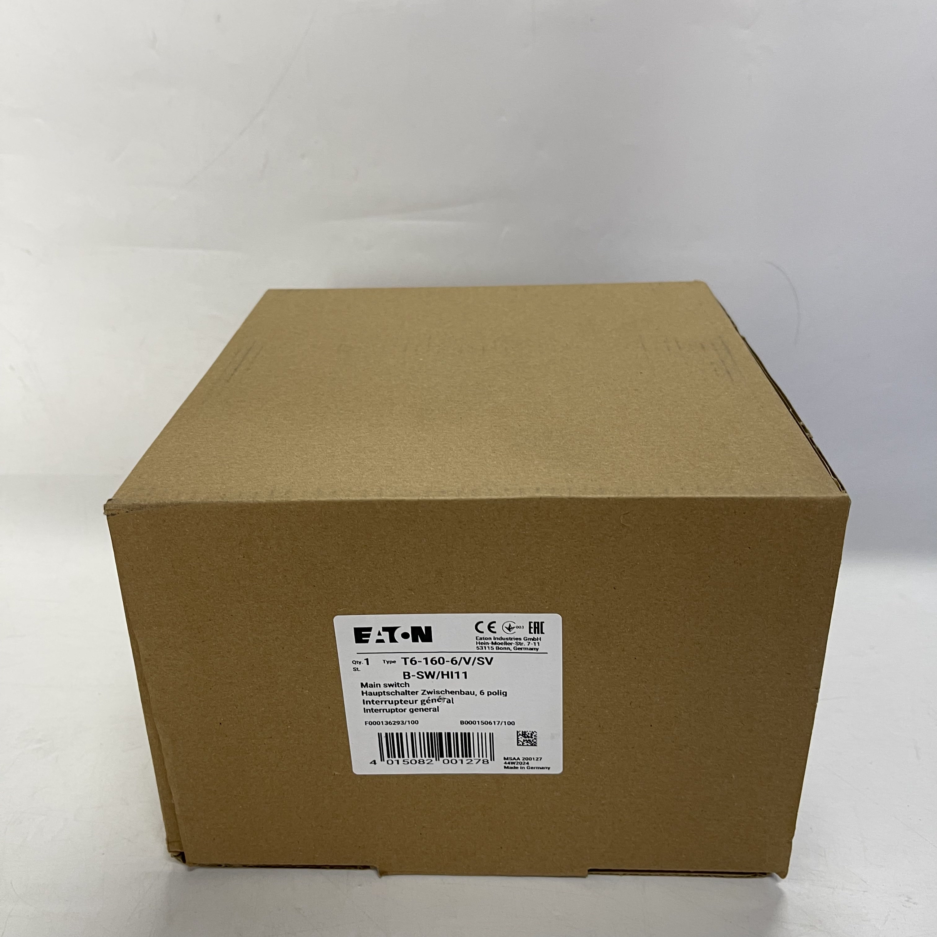 EATON Main Switch (6-pole) T6-160-6/V/SV