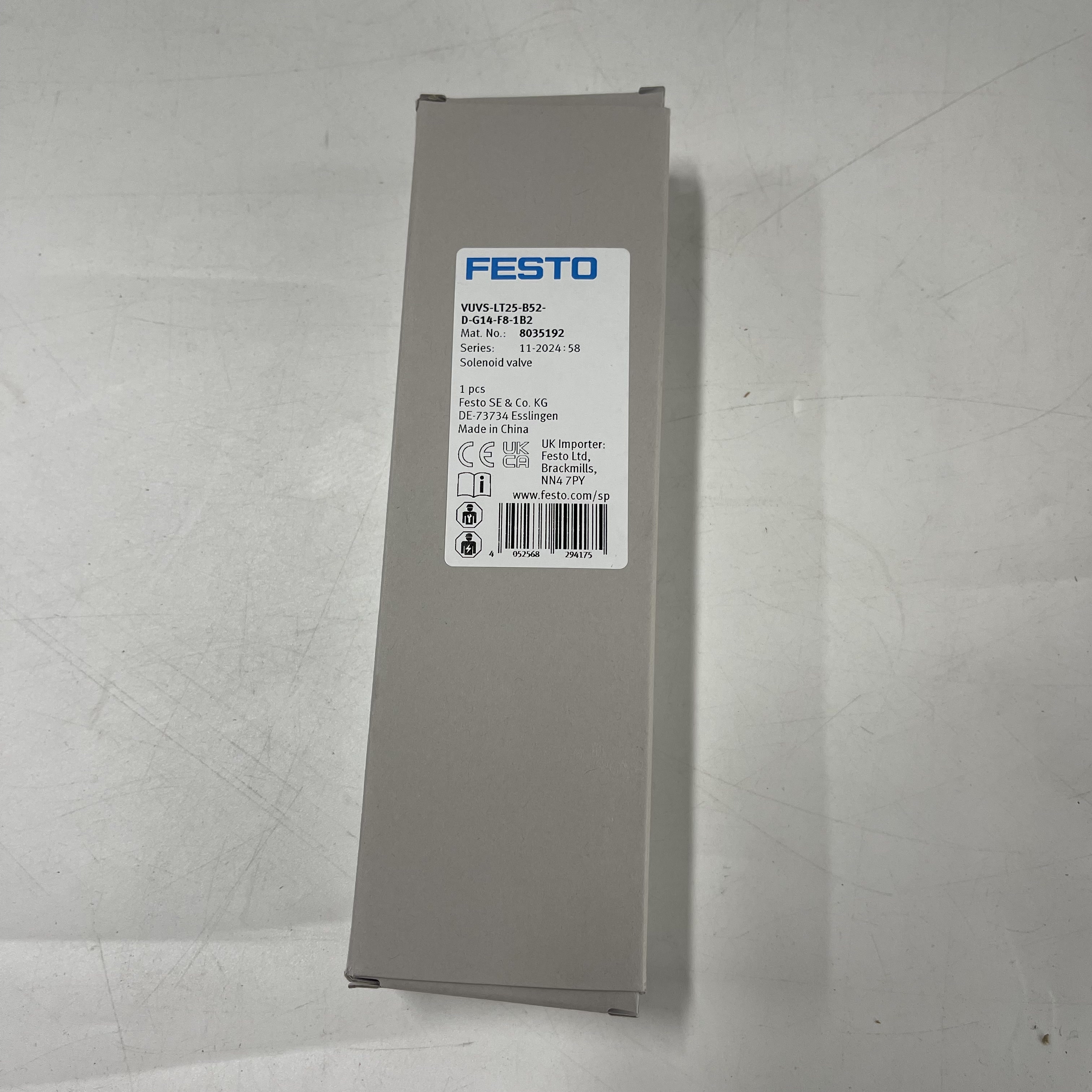 FESTO Solenoid Valve VUVS-LT25-B52-D-G14-F8-1B2